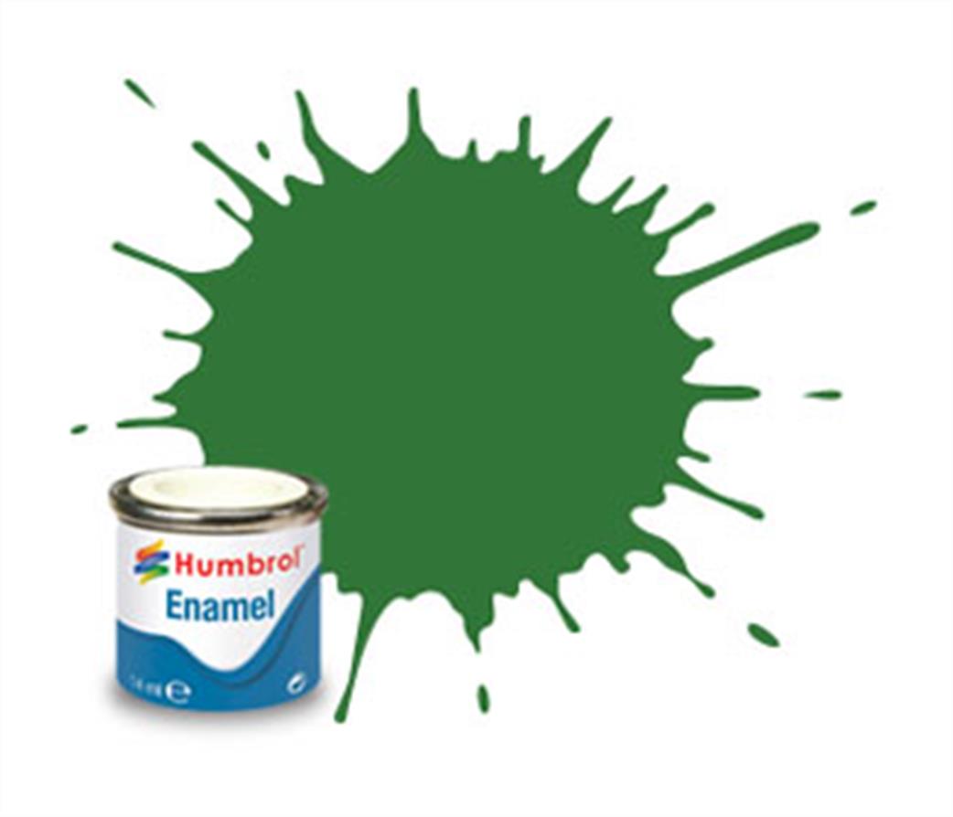 Humbrol  E14/131 131 Satin Mid Green Enamel Paint 14ml