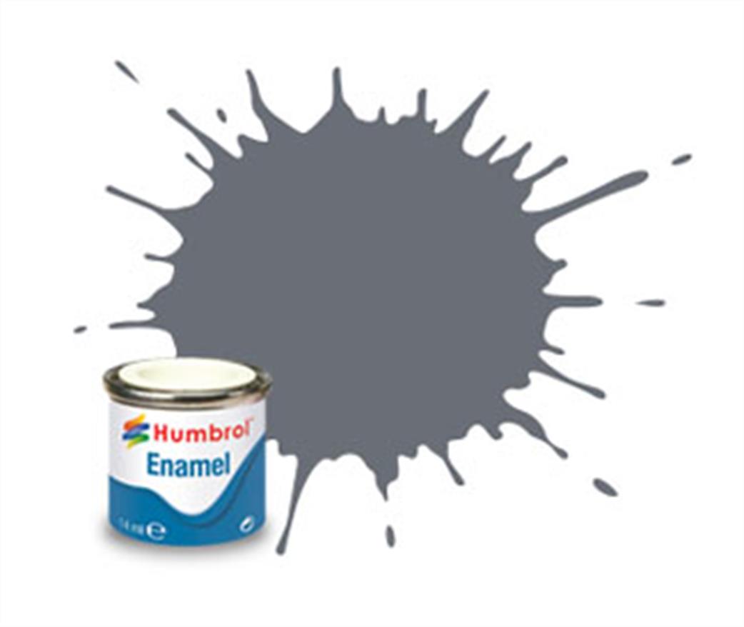 Humbrol  E14/145 145 Medium Grey Matt Enamel Paint 14ml