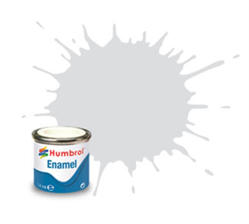Humbrol  E14/196 196  Satin Light Grey Enamel Paint 14ml