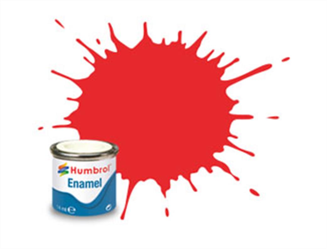 Humbrol  E14/209 209 Gloss Fire Orange Enamel Paint 14ml