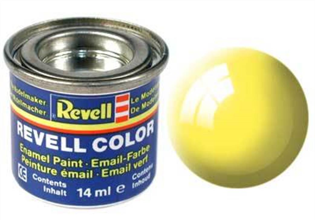 Revell  REV12 12 Gloss Yellow 14ml Enamel Paint Tinlet