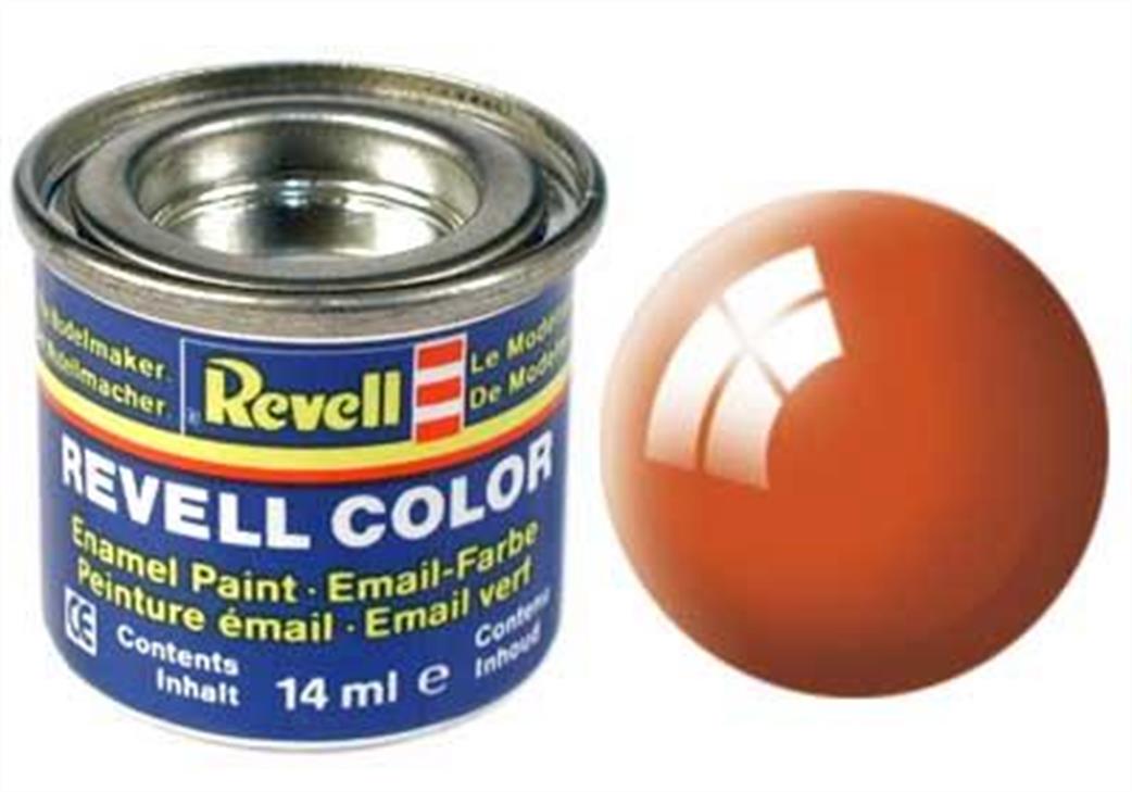 Revell  REV30 30 Gloss Orange 14ml Enamel Paint Tinlet