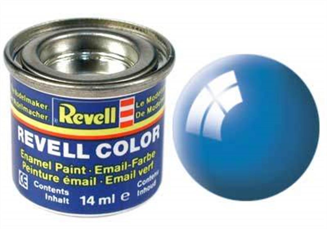 Revell  REV50 50 Gloss Light Blue 14ml Enamel Paint Tinlet