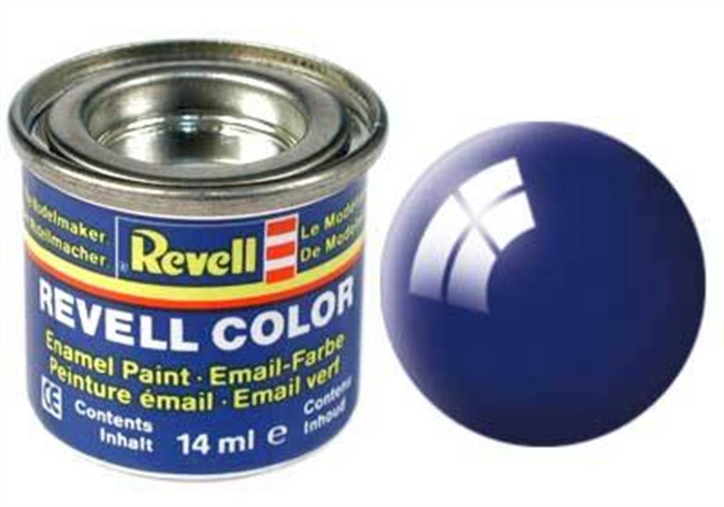 Revell  REV51 51 Gloss Ultramarine Blue 14ml Enamel Paint Tinlet