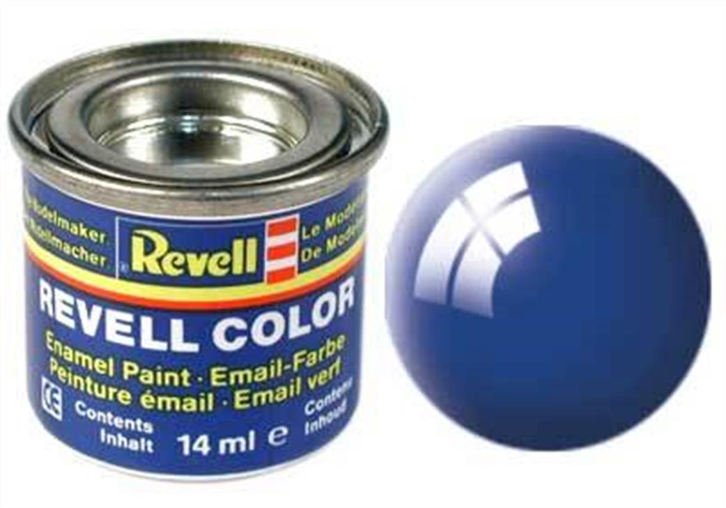 Revell  REV52 52 Gloss Blue 14ml Enamel Paint Tinlet