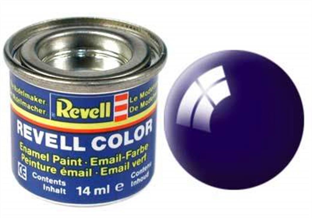 Revell  REV54 54 Gloss Night Blue 14ml Enamel Paint Tinlet