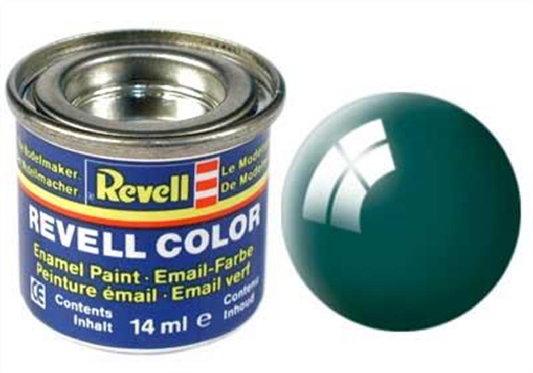 Revell  REV62 62 Gloss Sea Green 14ml Enamel Paint Tinlet