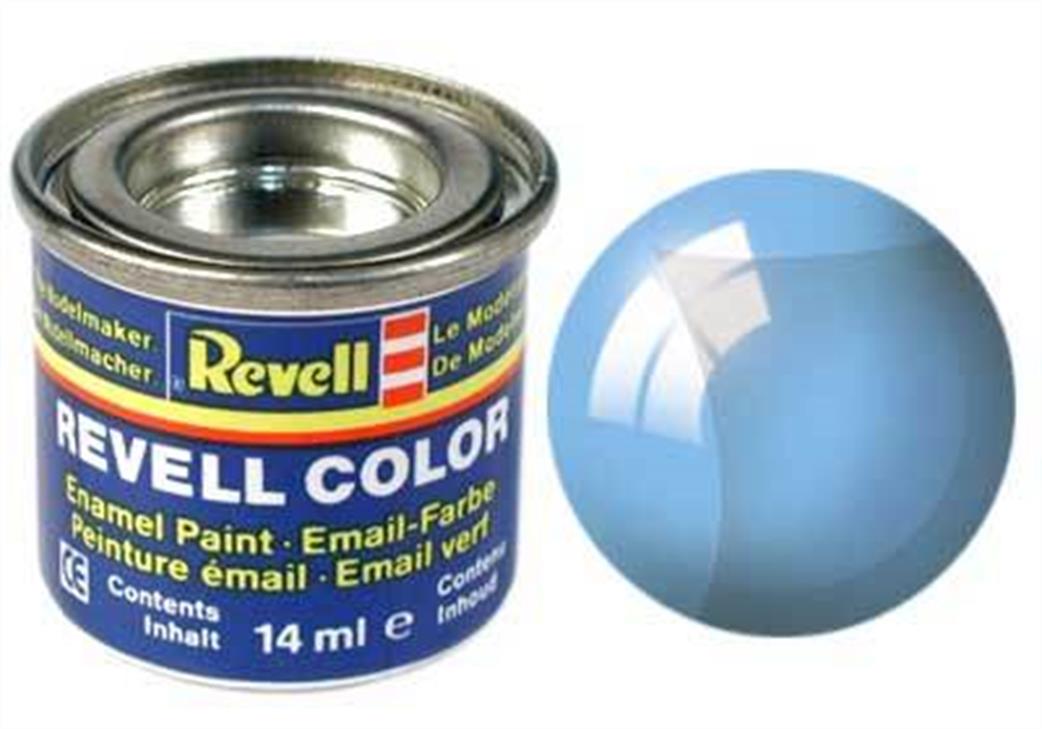 Revell  REV752 752 Clear Blue 14ml Enamel  Paint Tinlet