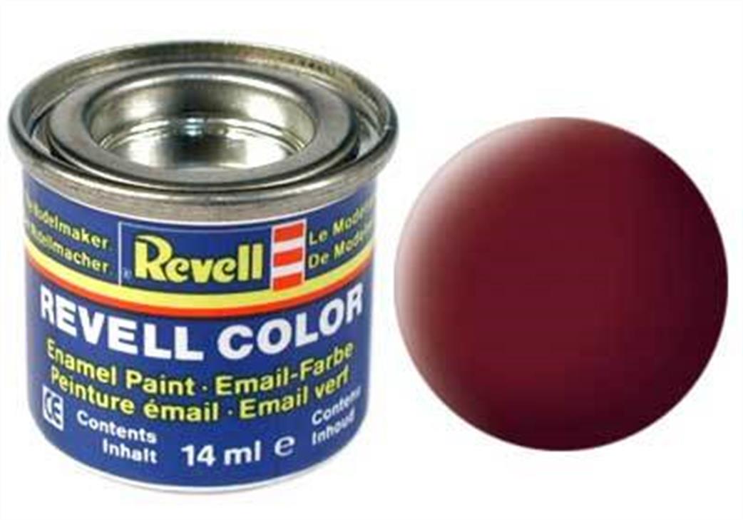 Revell  REV37 37 Matt Reddish Brown 14ml Enamel  Paint Tinlet