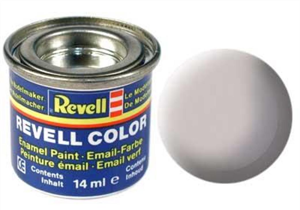 Revell  REV43 43 Matt Medium Grey 14ml  Enamel Paint Tinlet