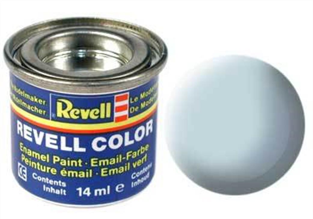 Revell  REV49 49 Matt Light Blue 14ml Enamel Paint Tinlet