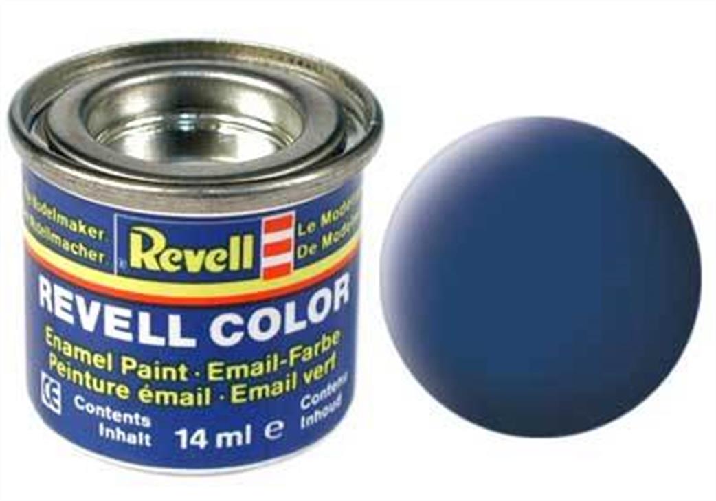 Revell  REV56 56 Matt Blue 14ml Enamel Paint Tinlet