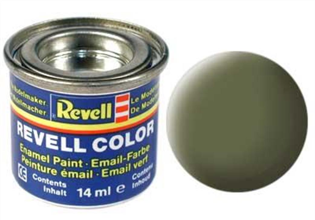 Revell  REV68 68 Matt Dark Green 14ml Enamel Paint Tinlet