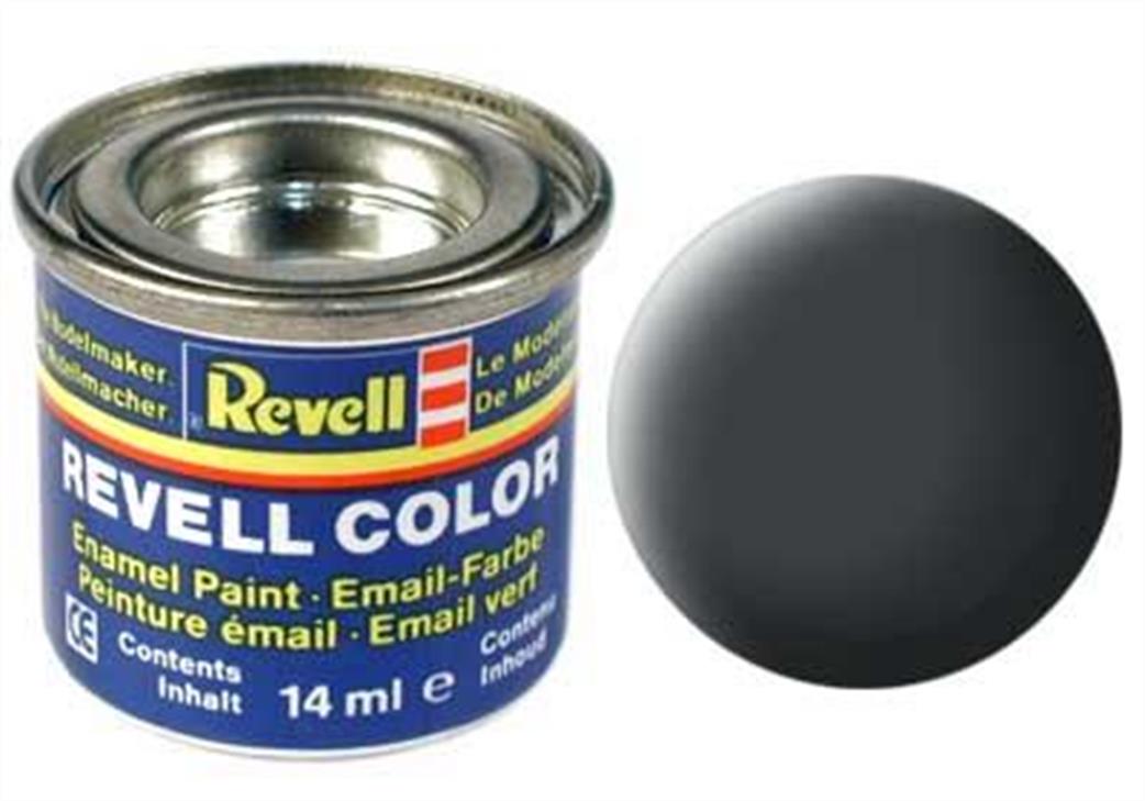 Revell  REV77 77 Matt Dust Grey 14ml Enamel Paint Tinlet