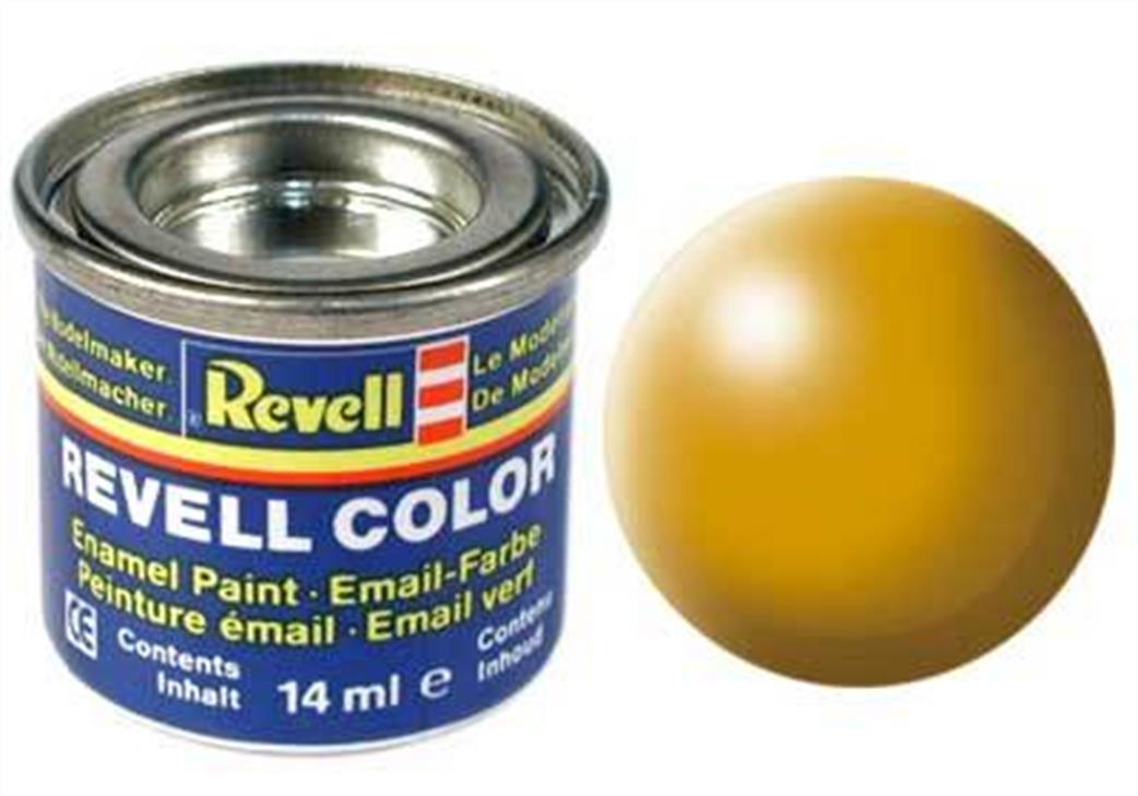 Revell  REV310 310 Satin Lufthansa Yellow 14ml Enamel Paint Tinlet
