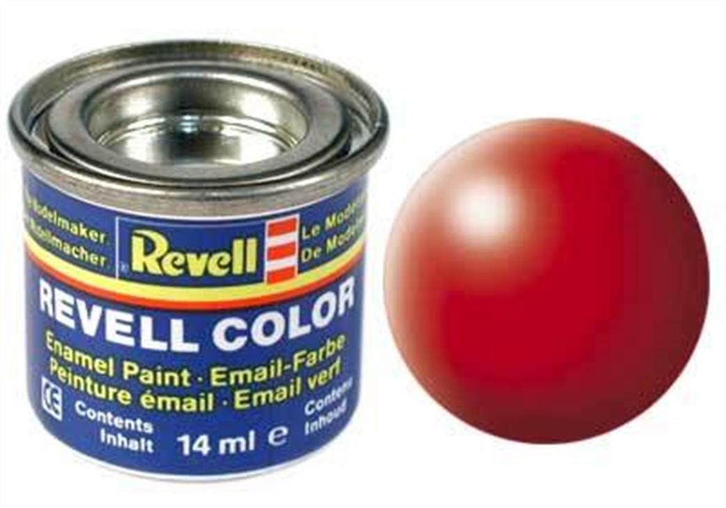 Revell  REV332 332 Satin Luminous Red 14ml Enamel Paint Tinlet