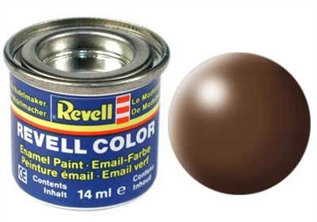 Revell  REV381 381 Brown Satin 14ml Enamel Paint Tinlet
