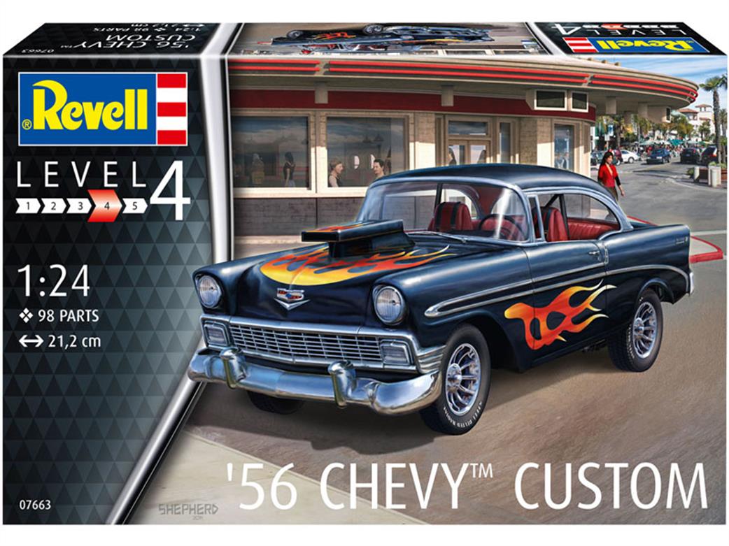Revell 1/24 07663 1956 Chevy Custom Kit