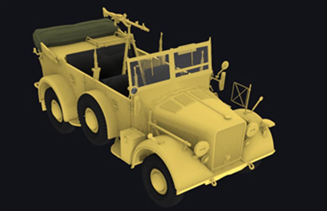 Bronco Models 1/35 CB35175 German Kfz12 Staff Car Mittlerer Einheits PersonenKraftwagen Early Version Plastic Kit