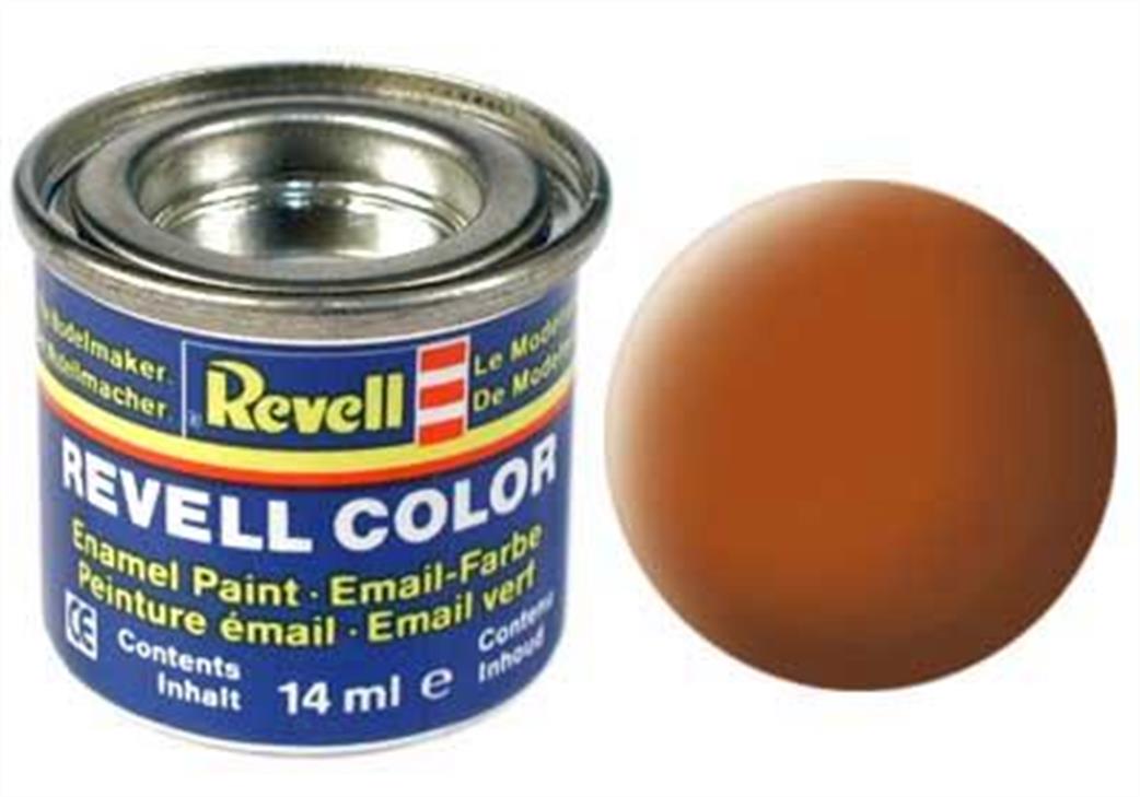 Revell  REV85 85 Matt Brown 14ml Enamel Paint Tinlet