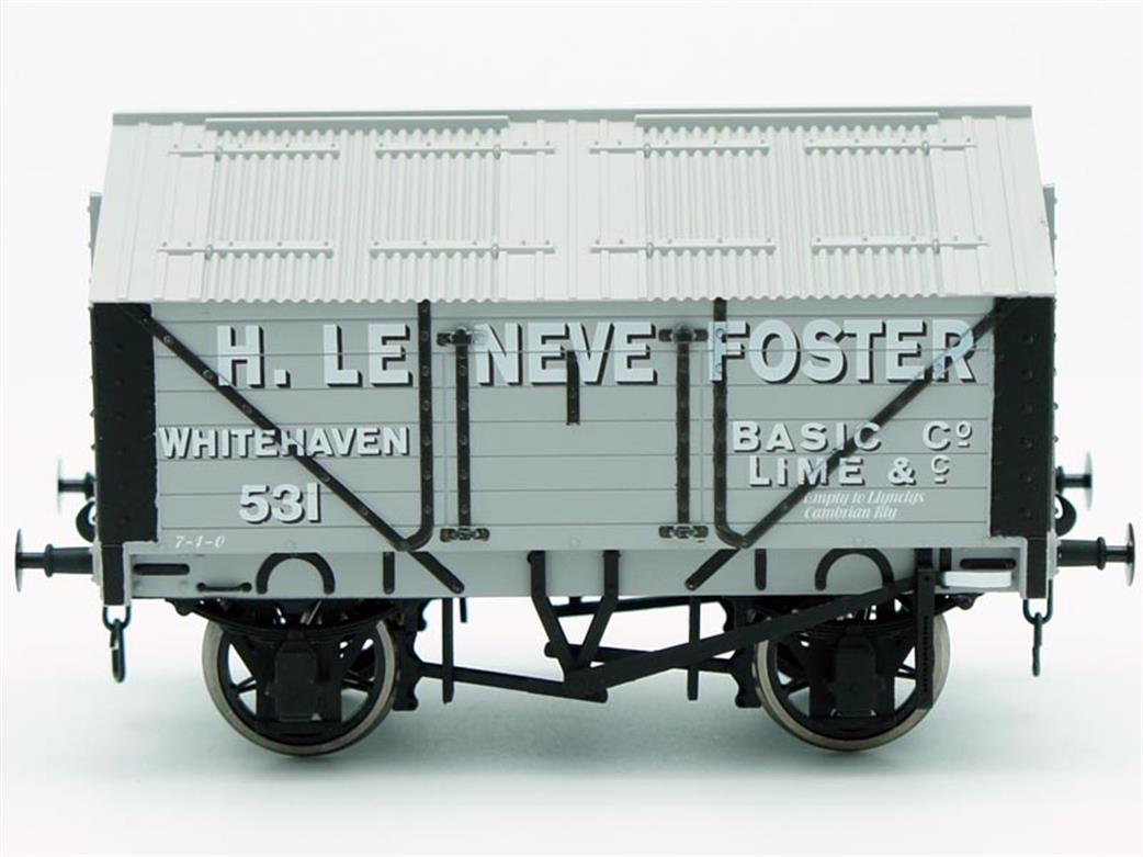 Dapol 7F-017-001 H. Le Neve Foster Whitehaven Basic Lime Company Covered Lime Wagon RTR O Gauge