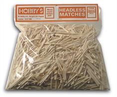 The raw materials for the hobby, these headless matches are&nbsp;uniform in size and colour, helping ensure&nbsp;the best result in the finished model.