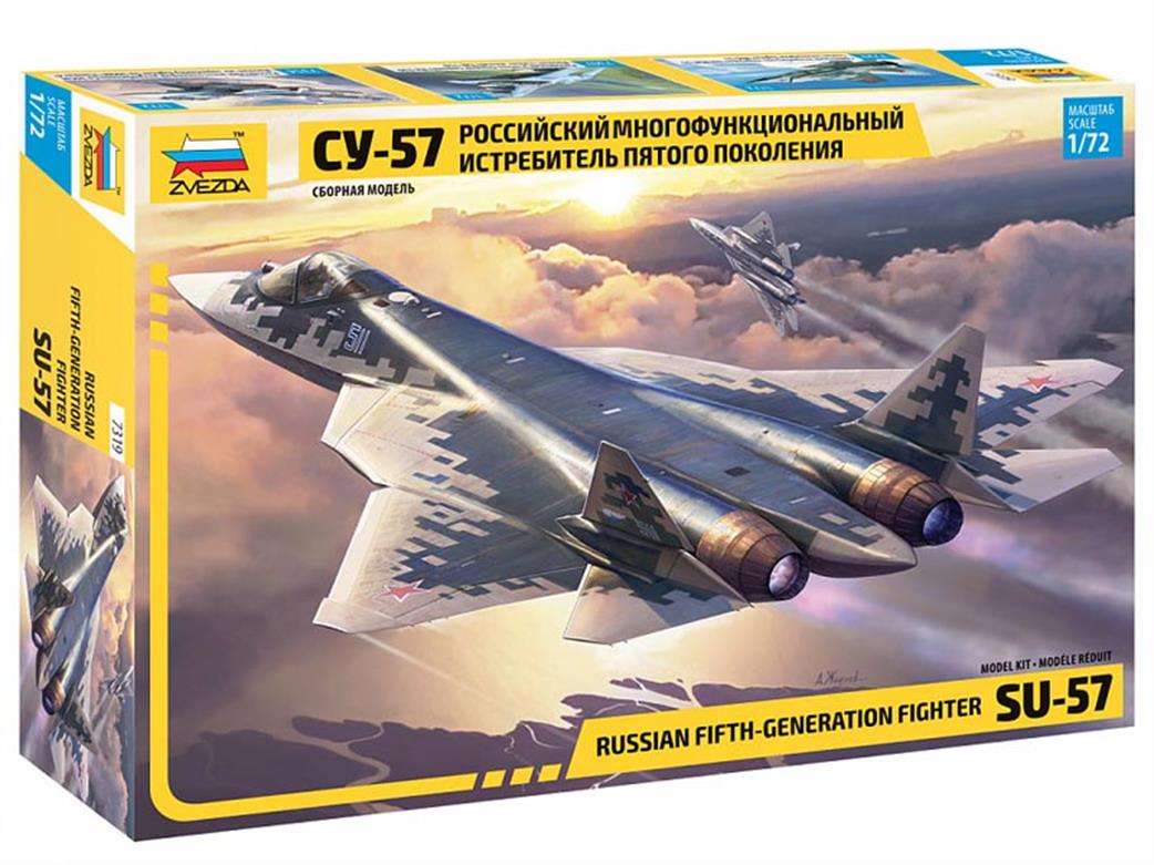 Zvezda 1/72 7319 Russian Fifth-Generation Fighter Su-57 kit