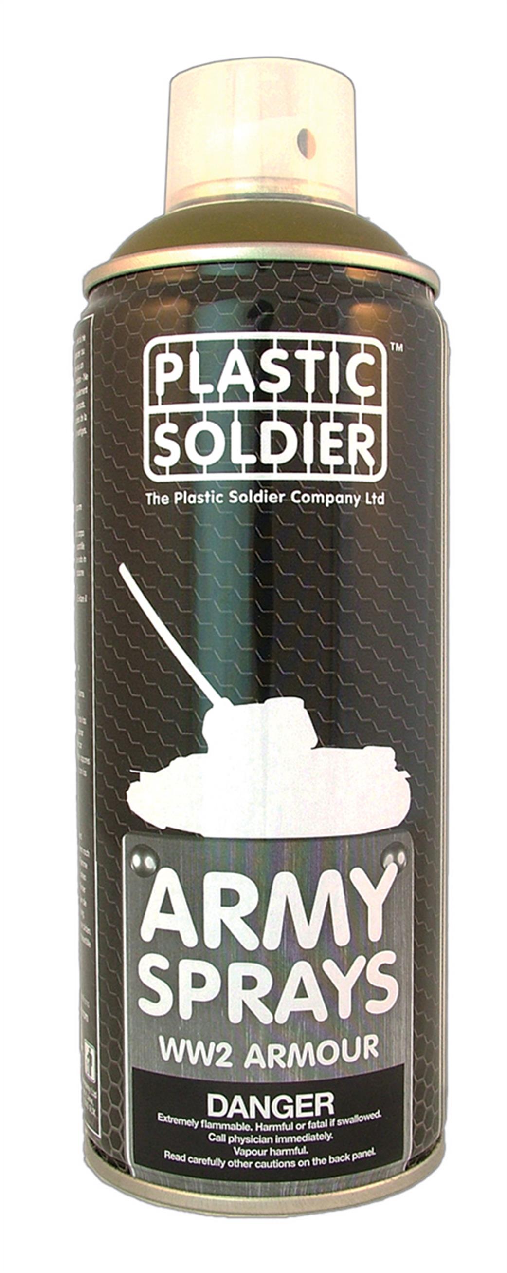 Plastic Soldier  SP005 US WW2 Tank Olive Drab Spray Paint 400ml Can