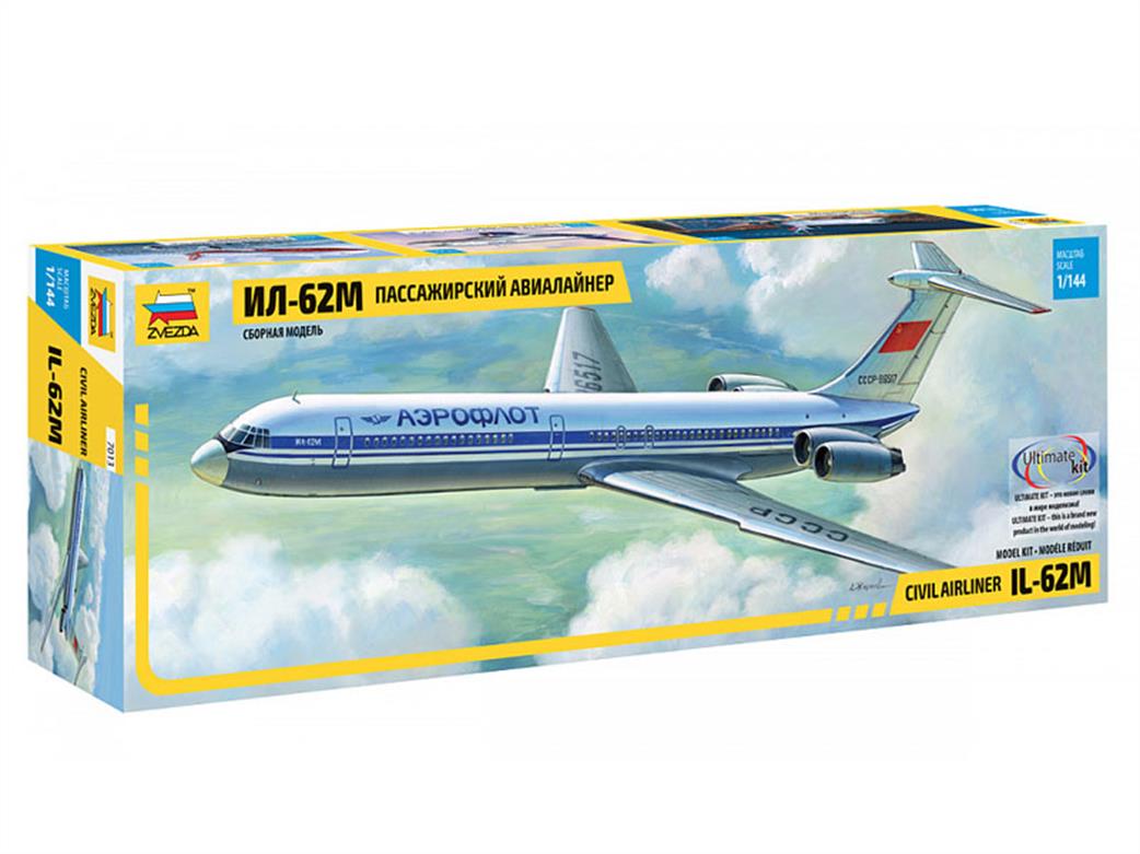 Zvezda 7013 Ilyushin IL-62M Airliner Kit 1/144