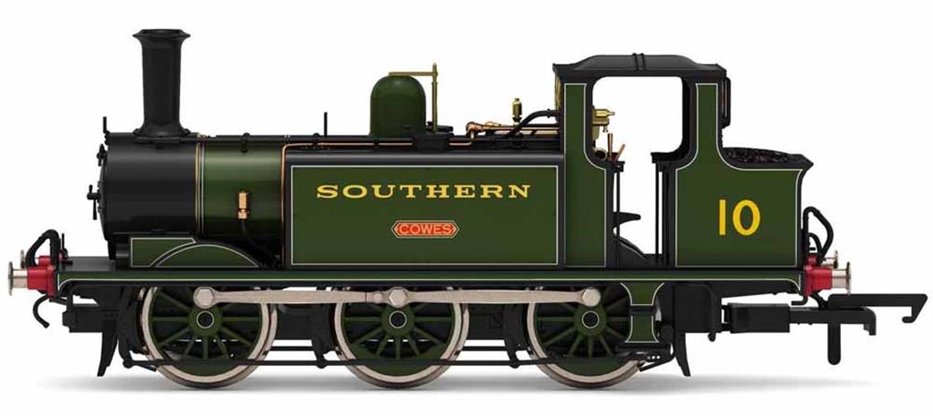 Hornby OO R3812 SR W10 Cowes A1X Class Terrier 0-6-0T Isle of Wight Section Lined Green