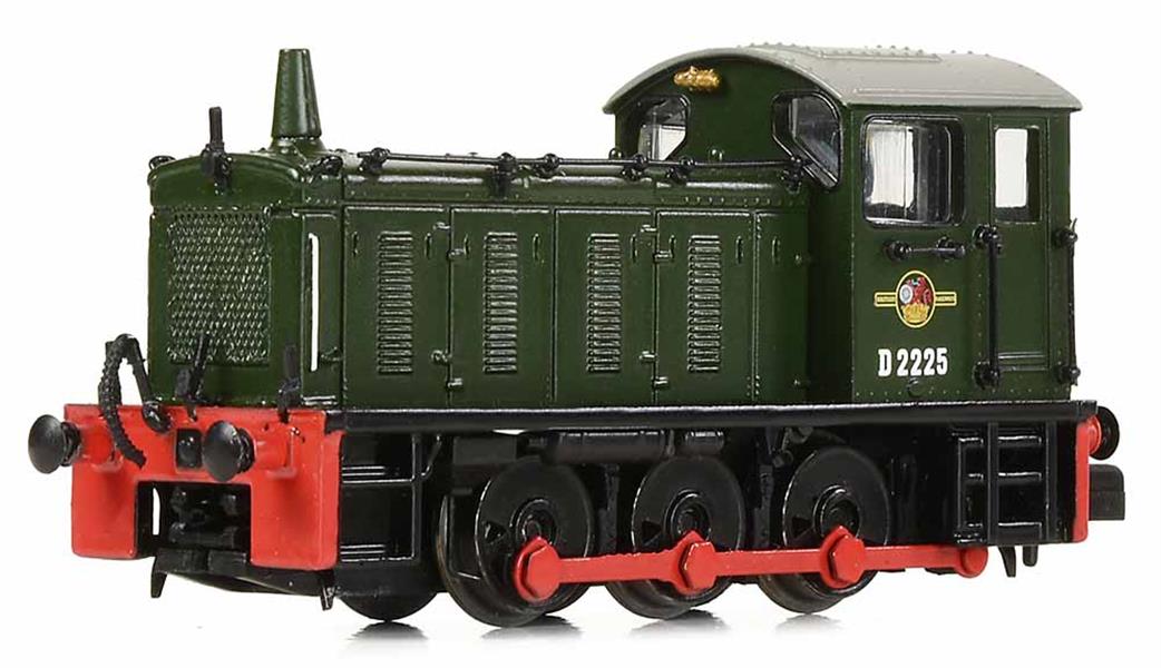 Graham Farish N 371-055 BR D2225 Class 04 0-6-0 Diesel Shunter Plain Green Late Crest