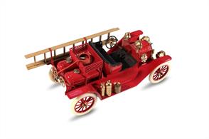 ICM 24017 1/24 Scale 1914 Model T Fire Engine KitThe kit includes clear plastic items for glazing etc. Decals and full instructions are included.