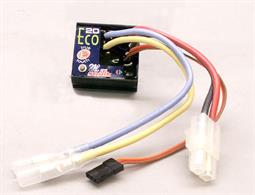 The MicroViper Marine10 is a miniature Brushed Speed Control designed specifically for use in RC model boats. The Marine10 has 10Amp motor limit and has proportional forwards and reverse functions.