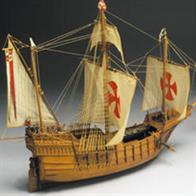 The "Santa Maria" was the flagship of the little fleet (Nina &amp; Pinta) with which Christopher Columbus discovered The New World  in 1492.The kit includes laser cut frames for keel &amp; bulkheads, and exotic wood strip for hull planking. Also included is the wooden deck planking, masts and spars, lost wax brass castings and wooden fittings, laser etched detailing, cloth for the sails and flags. The instruction booklet is very detailed, taking you through every step of construction.Scale 1:50Length: 780mm.Skill Level 3