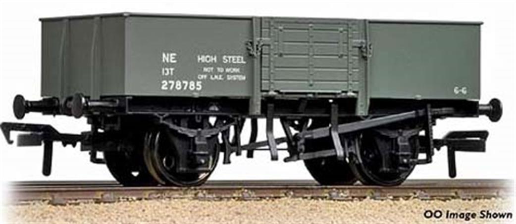 Graham Farish 377-954A LNER 13-Ton High Sided Steel Open Wagon Wood Door LNER Grey N