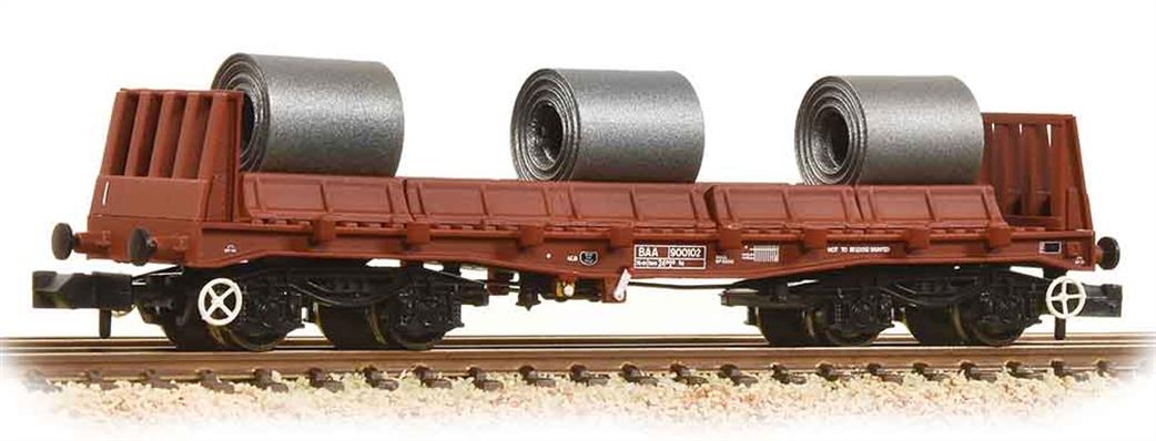 Graham Farish N 377-903 BAA Steel Carrier Wagon with Coils BR Brown