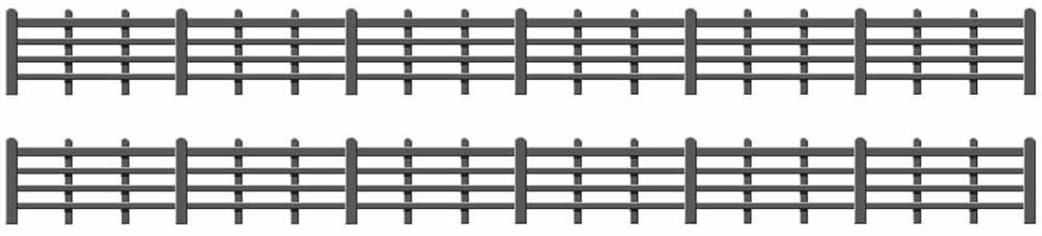 Ratio OO 425 Wooden Lineside Fencing Black