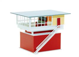 Despite its modern appearance, the prototype for this superb Signal Box kit was built back in the 50''s, and is of a type which still exists today. Assembly is simple and the correctly coloured components make up into a highly realistic model without the need for any painting. 79 x 85mm