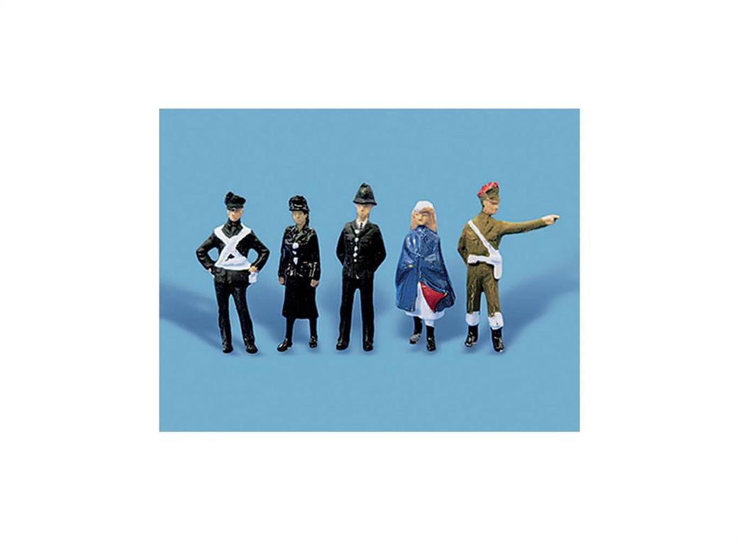 Peco Modelscene OO 5123 Public Services Personnel Pack of 5