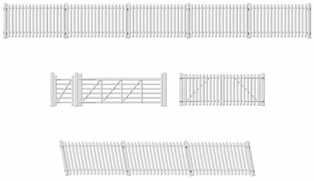 Ratio 420 GWR Ramp Fencing And Gates White OO