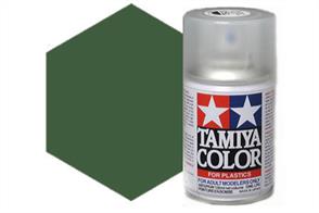 Tamiya TS61 Synthetic Lacquer Spray Paint Nato Green 100ml TS-61These cans of spray paint are extremely useful for painting large surfaces, the paint is a synthetic lacquer that cures in a short period of time. Each can contains 100ml of paint, which is enough to fully cover 2 or 3, 1/24 scale sized car bodies.