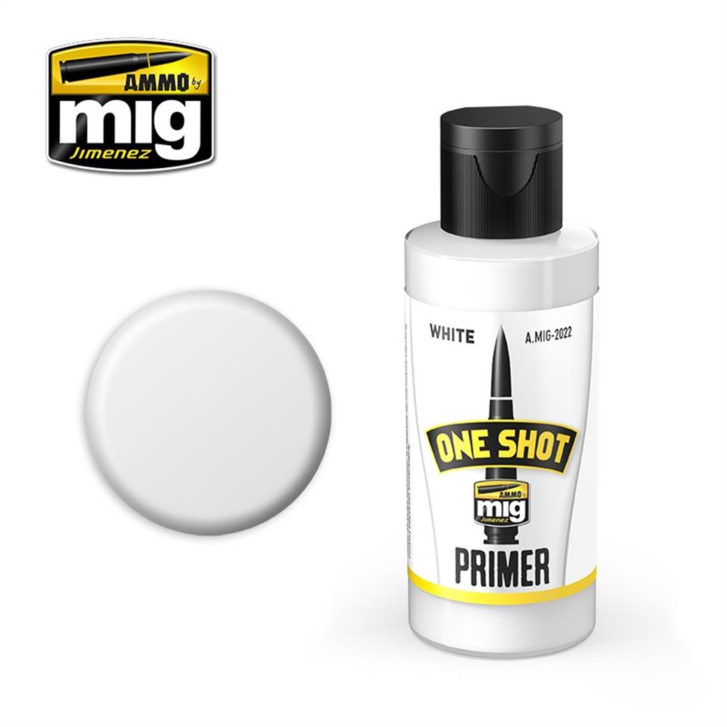Ammo of Mig Jimenez  A-MIG-2022 White One Shot Primer 60ml Pot