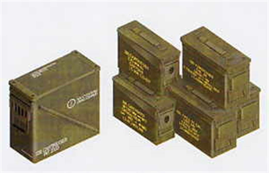 AFV Club 1/35 AF35035 Modern US Ammunition Boxes & Ammo belts Cal.30/50/40mm