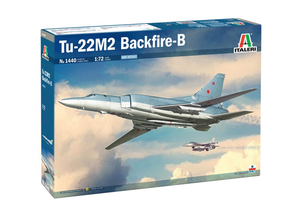 Italeri 1/72 1440 Soviet Tu-22m Backfire C Bomber Plastic Kit