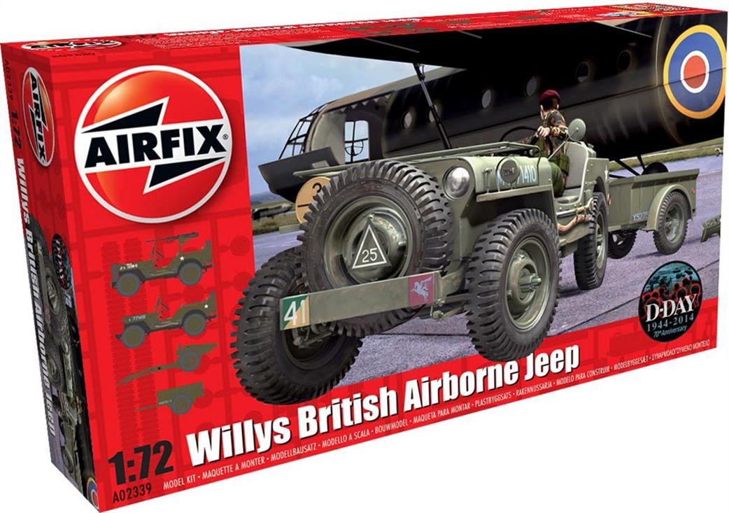 Airfix 1/72 A68217 British Airborne Willy Jeeps Gift Set