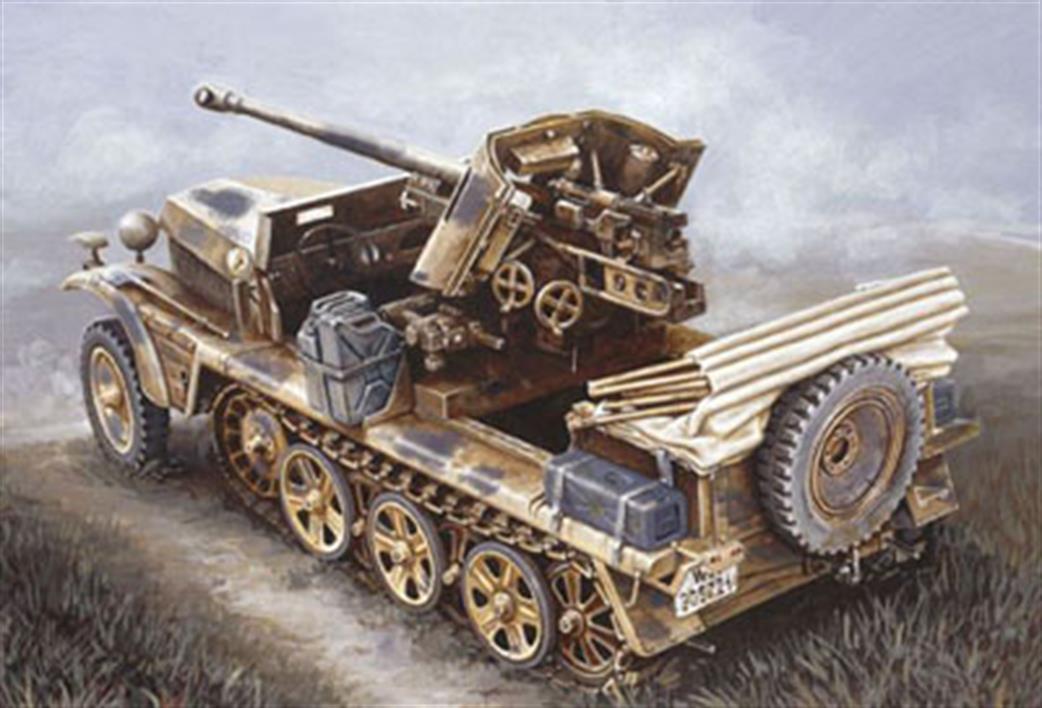 Italeri 1/35 6383 Demag Sd.Kfz 10 with 5 cm Pak 38 Kit