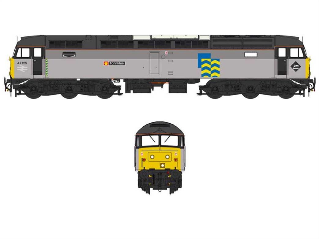 Heljan OO 4723 BR 47125 Tonnidae Class 47/0 Diesel Locomotive Railfreight Petroleum Livery