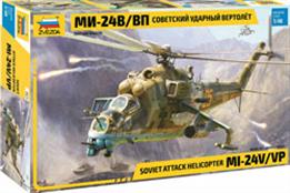 Zvezda 4823 1/48th MIL-Mi 24 V/VP Soviet Attack Helicopter Kit