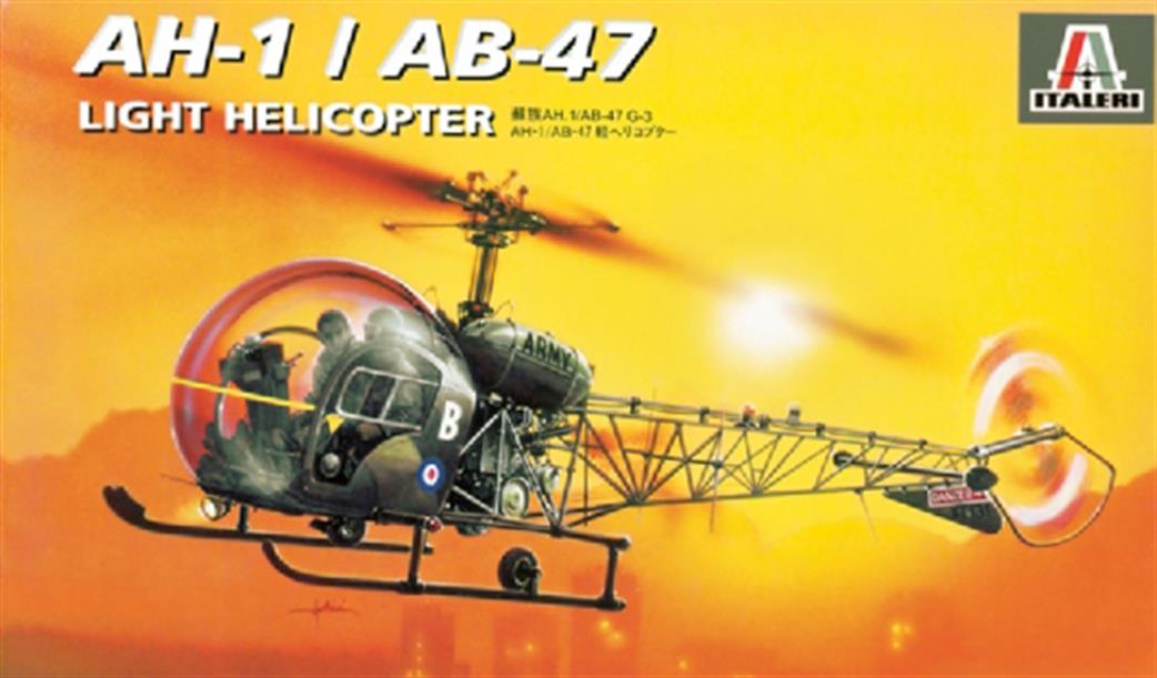 Italeri 1/72 095 AH-1/AB47 Light Helicopter Kit