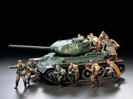 Tamiya 1/35 Russian Army Assault Infantry Figure Set 3520712 figure set of the Russian infantry tank troops including weapons and equipment.Tank NOT IncludedGlue and paints are required to assemble and complete the figures (not included)